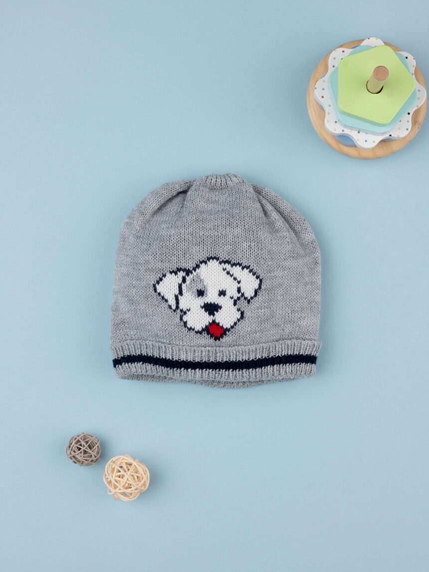Boné "doggie" em tricot para bebé - Prénatal