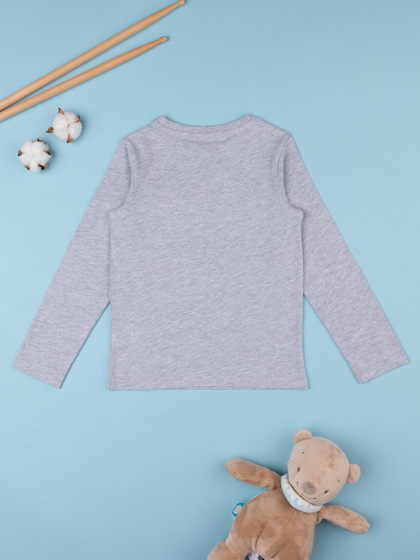 T-shirt "bear" cinzenta para bebé - Prénatal