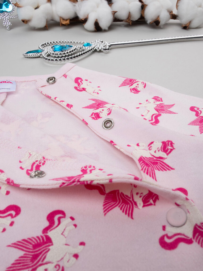 Pijama "unicórnios" cor-de-rosa para rapariga - Prénatal