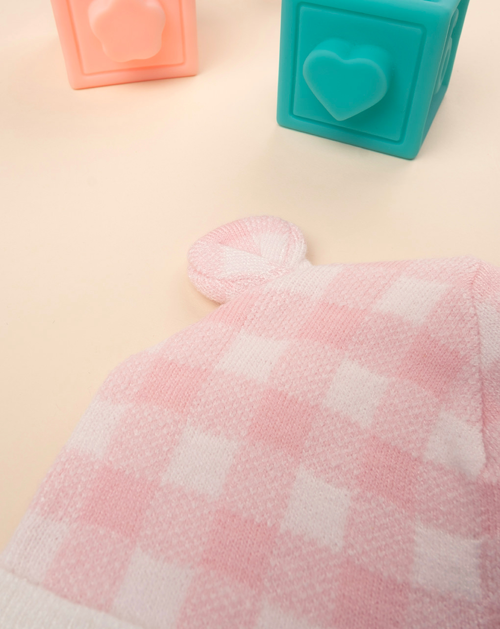Conjunto de chapéu e chinelos cor-de-rosa para bebé menina - Prénatal
