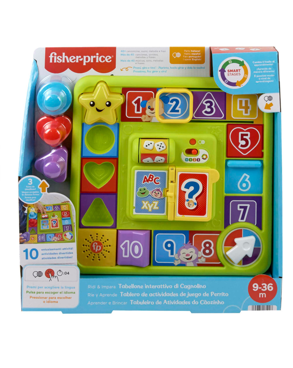 Painel interativo multilingual para cães 9-36 meses - fisher price - Fisher-Price