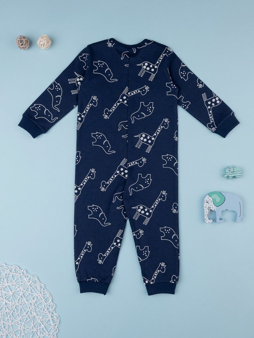 Pijama de bebé azul "animaletti - Prénatal