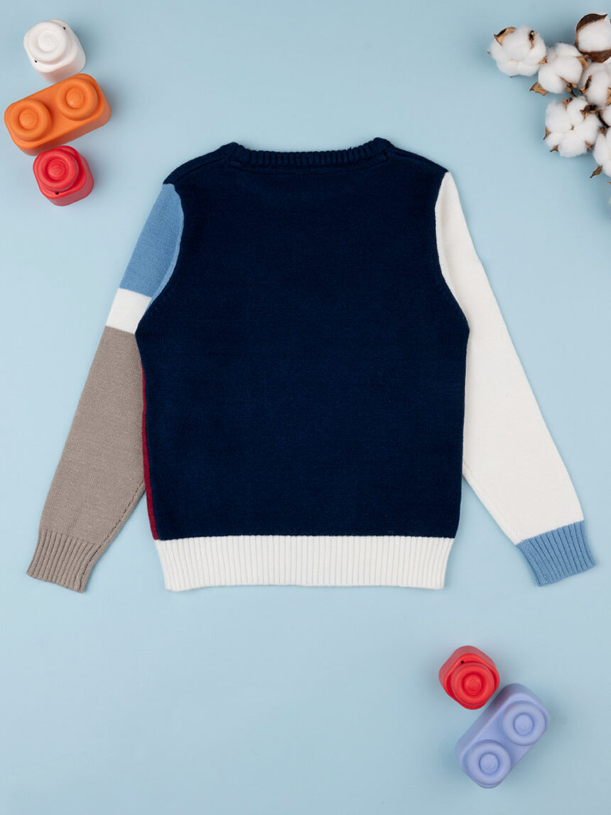 Camisola tricot multicolorida para criança - Prénatal