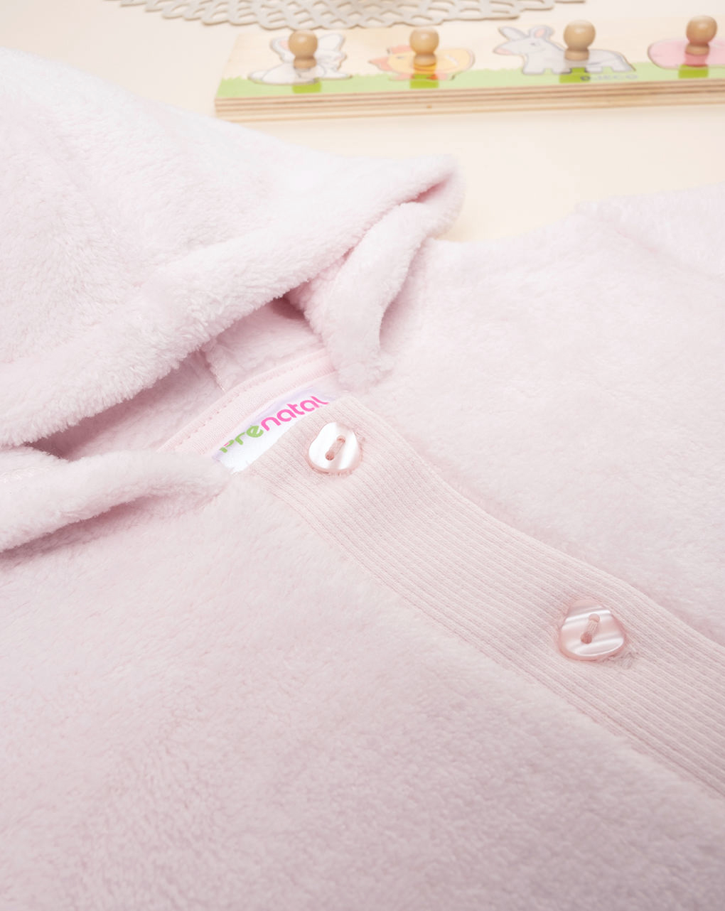 Casaco de pele rosa bebé - Prénatal