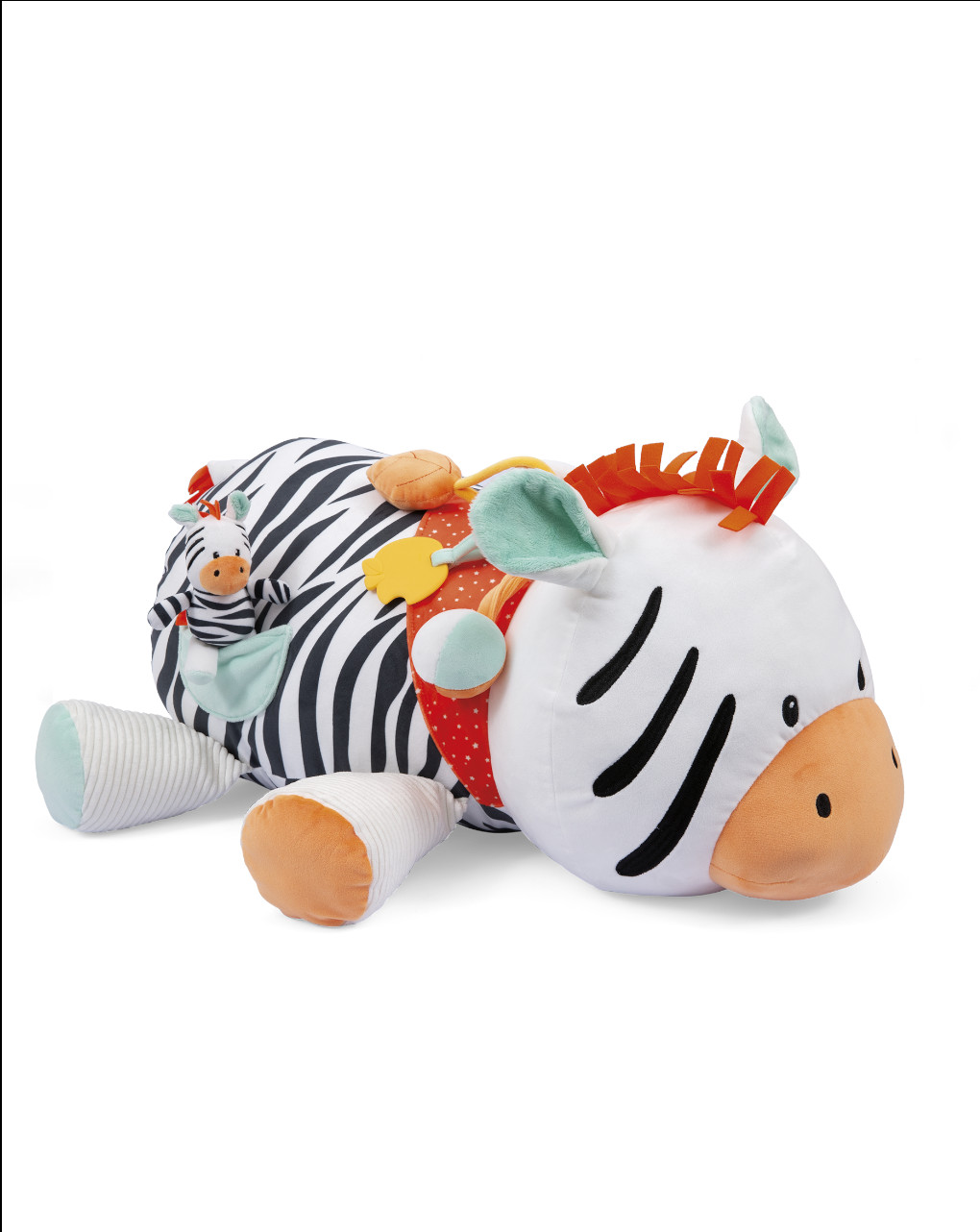 Zaki zebra activity ride 62cm - peluches - Baby Smile