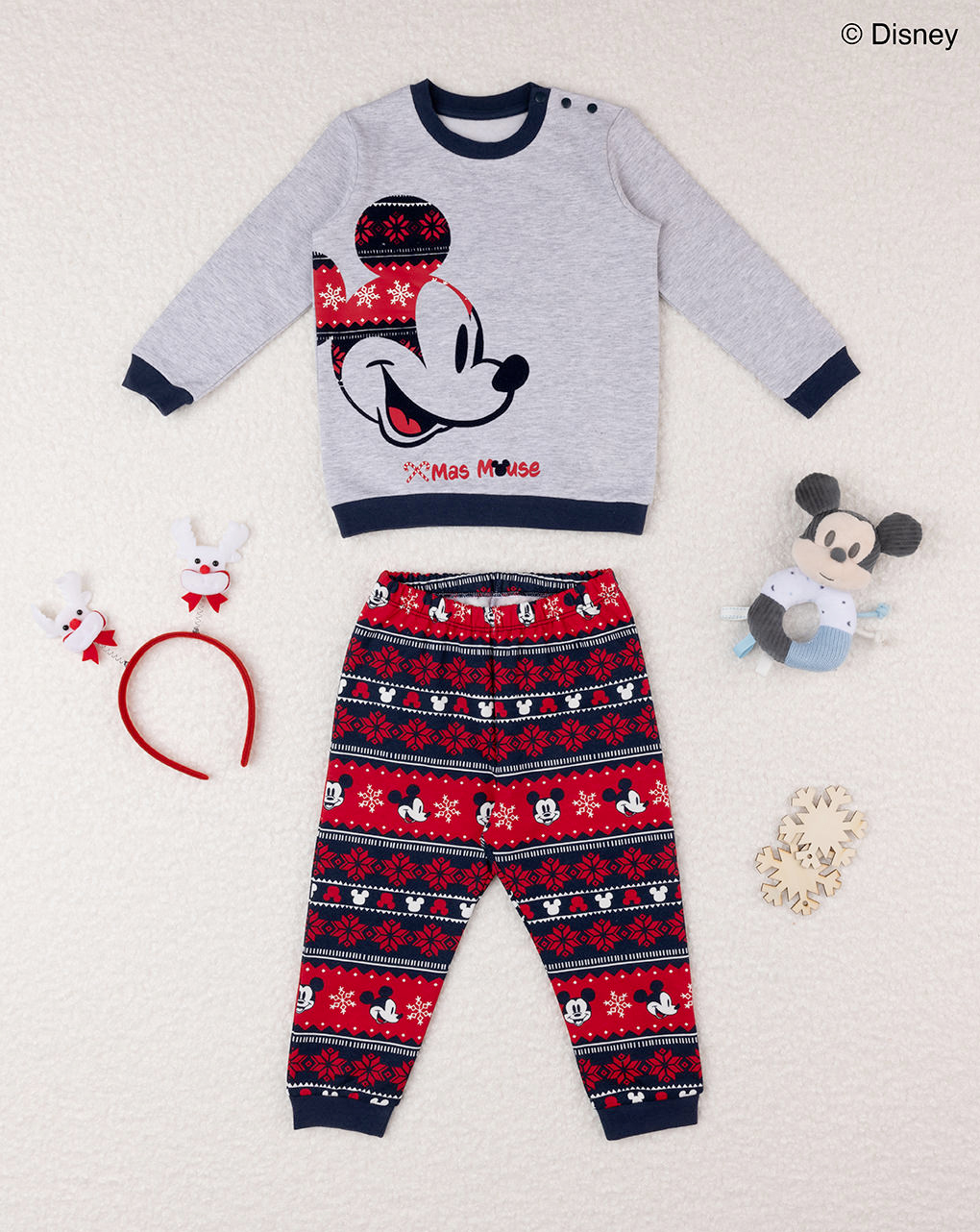 Pijama de natal para bebé "mickey - Prénatal