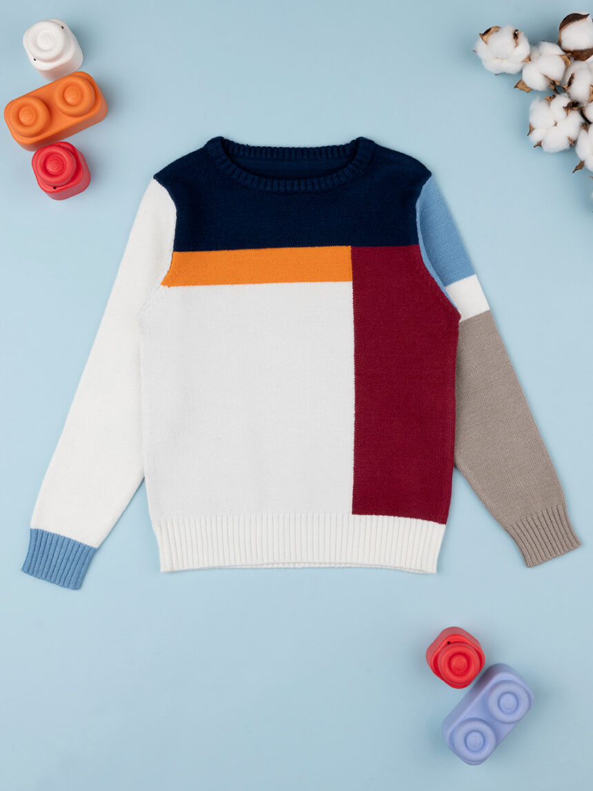 Camisola tricot multicolorida para criança - Prénatal