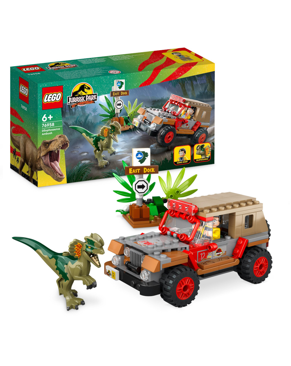 Emboscada do dilophosaurus 76958 - lego jurassic park - Lego Jurassic Park/W