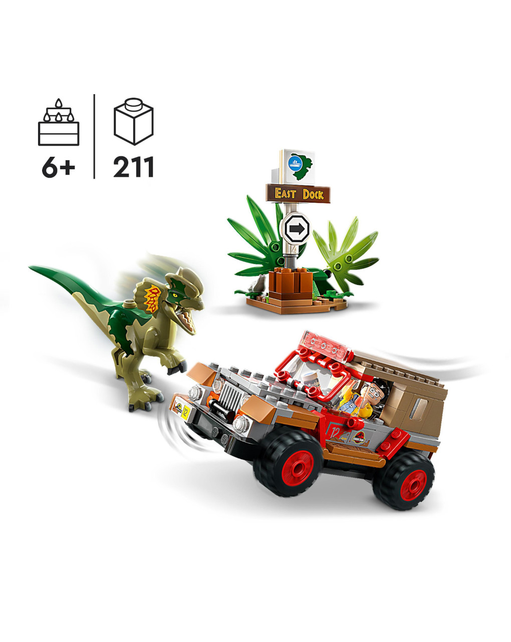 Emboscada do dilophosaurus 76958 - lego jurassic park - Lego Jurassic Park/W