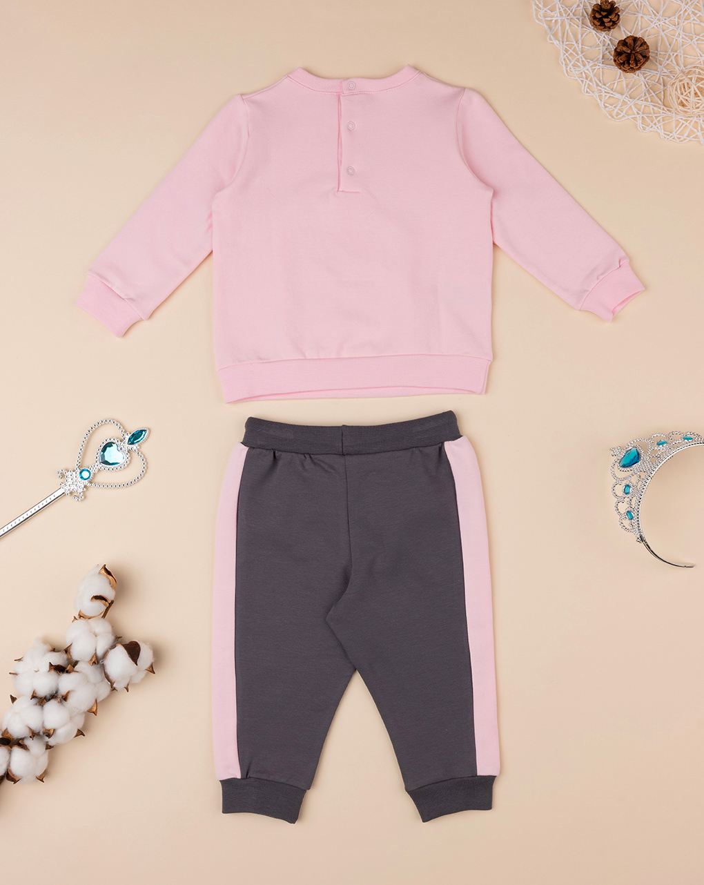 Camisola e calças jogger básicas para rapariga - Prénatal