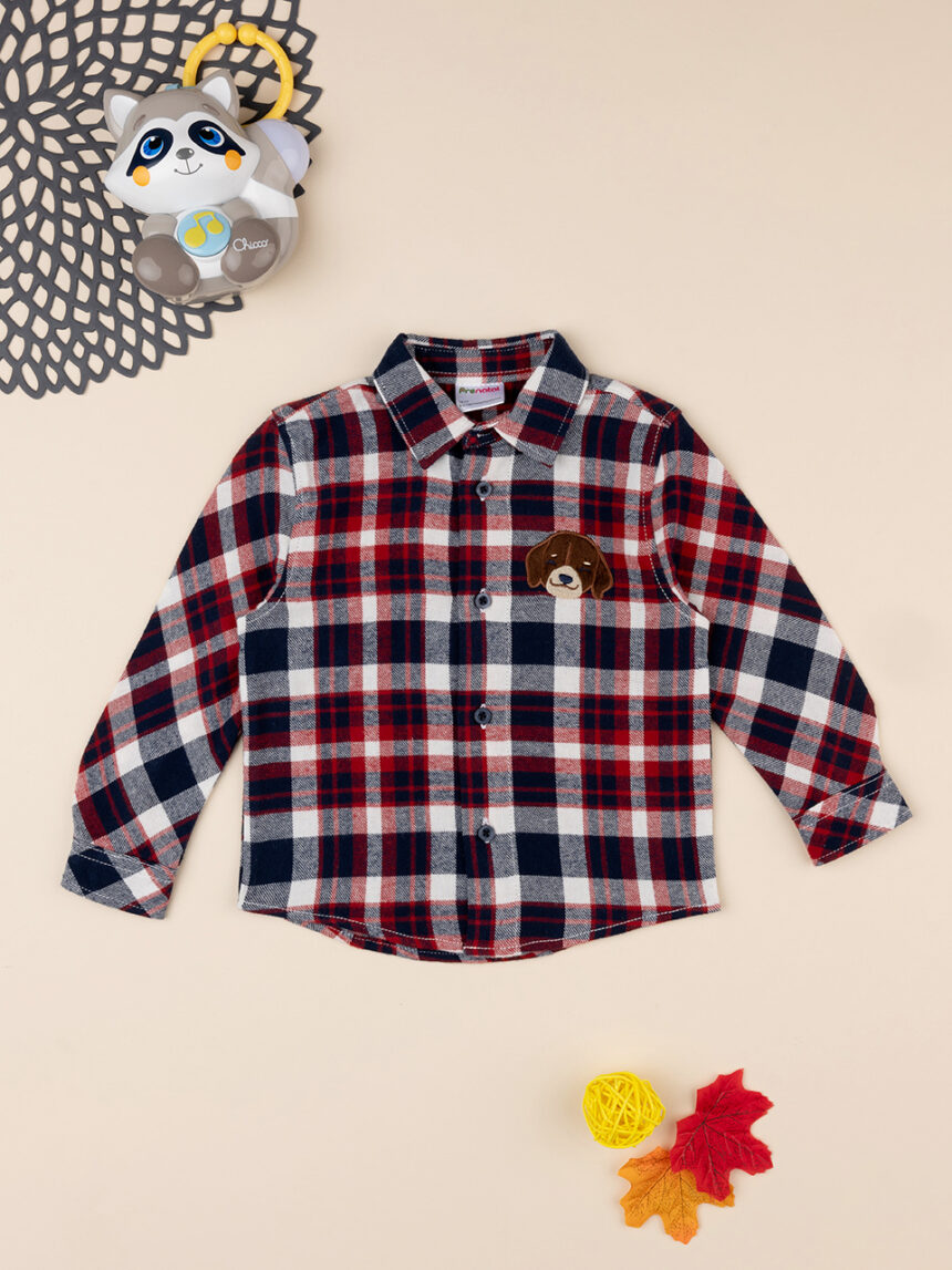 Camisa xadrez de manga comprida para rapaz - Prénatal