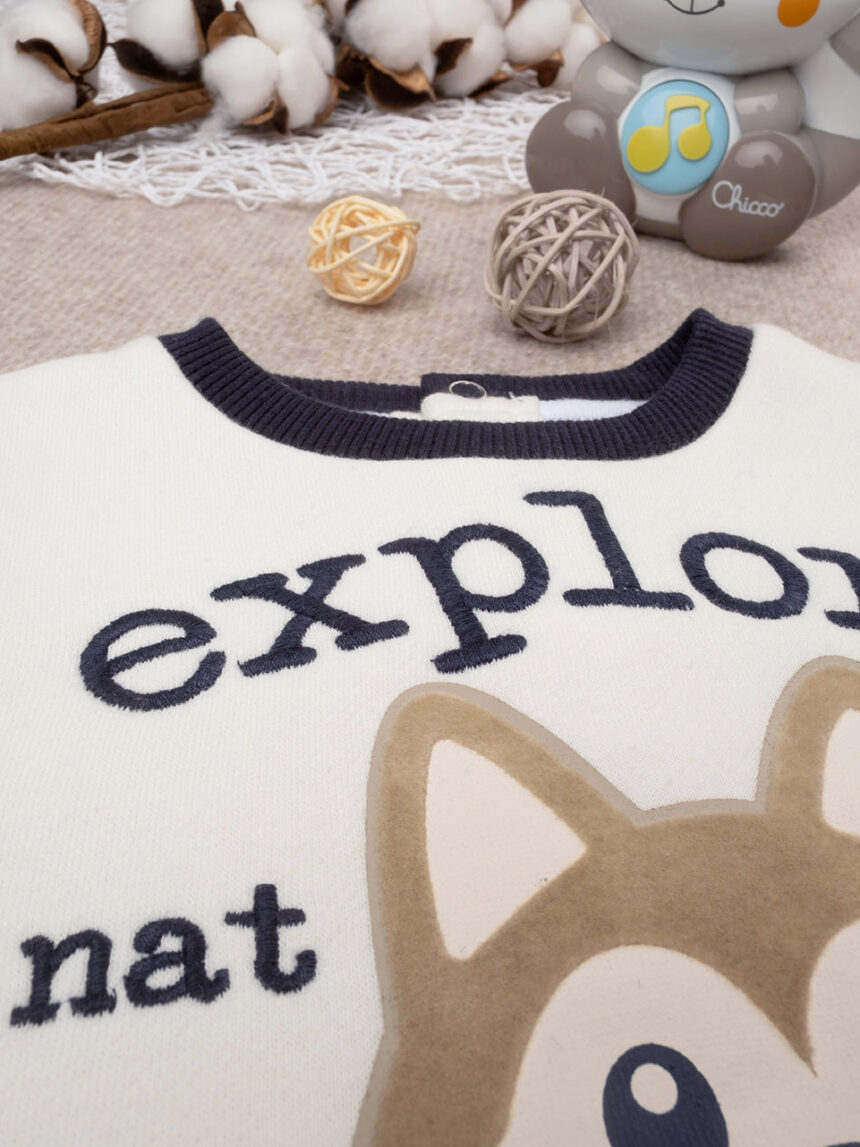 Conjunto casual de jogging para criança azul "explore" - Prénatal