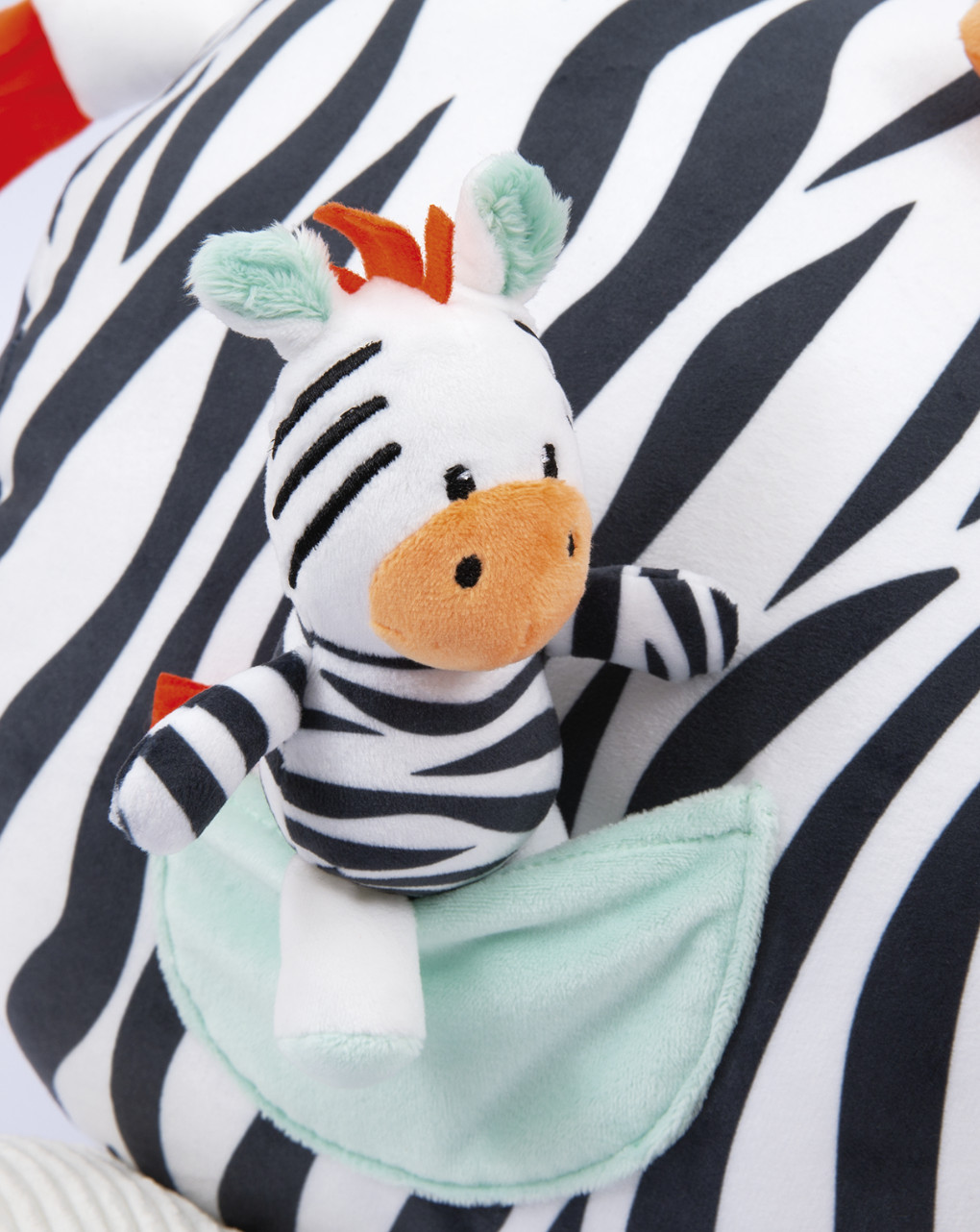 Zaki zebra activity ride 62cm - peluches - Baby Smile