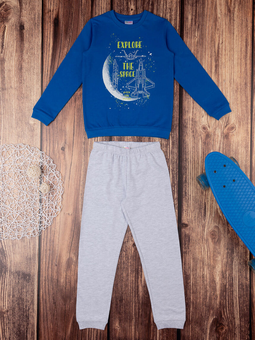 Pijama comprido de duas peças para rapaz "space - Prénatal
