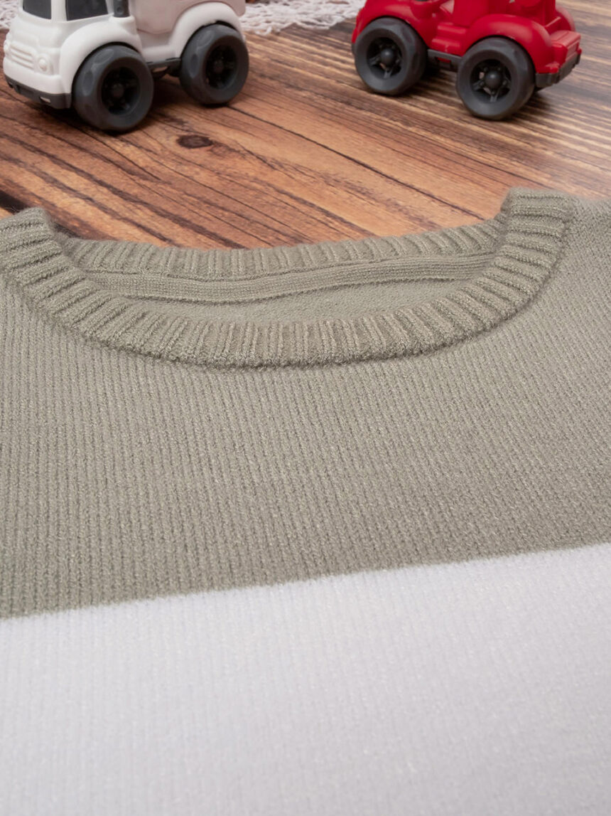 Camisola de tricot com blocos de cores para rapaz - Prénatal