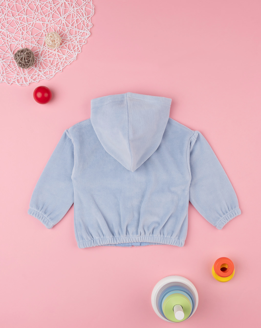Camisola de chenille para rapariga, azul claro - Prénatal