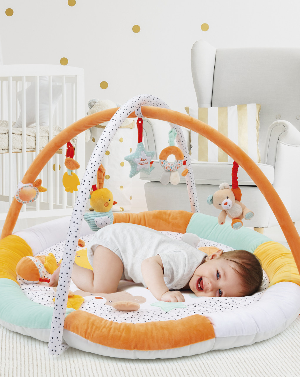 Ginásio para bebés play & relax palestrina - brinquedos macios - Baby Smile