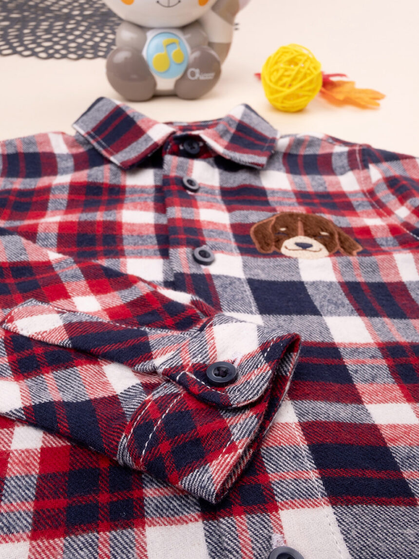 Camisa xadrez de manga comprida para rapaz - Prénatal