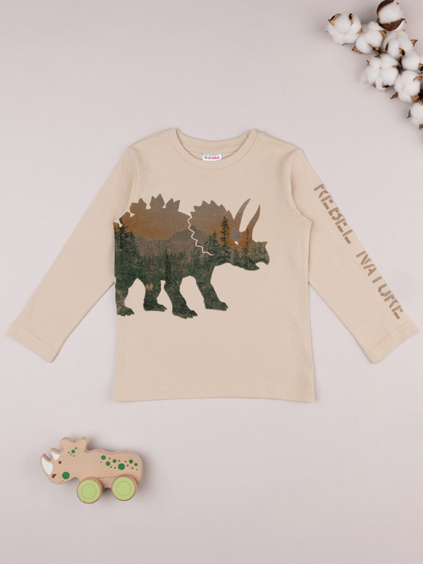 T-shirt de manga comprida "rinoceronte" para rapaz - Prénatal