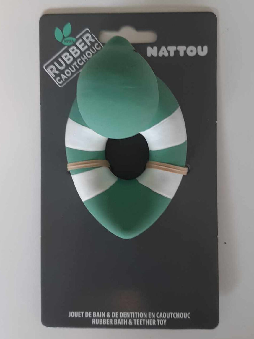 Pato de borracha verde - nattou - Nattou