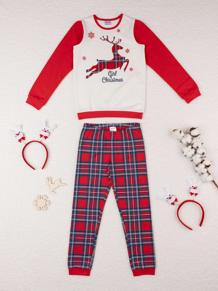 Pijama de malha para rapariga "natal - Prénatal