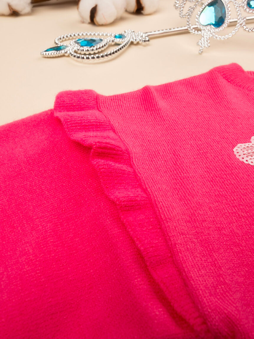 Camisola rosa choque para rapariga - Prénatal