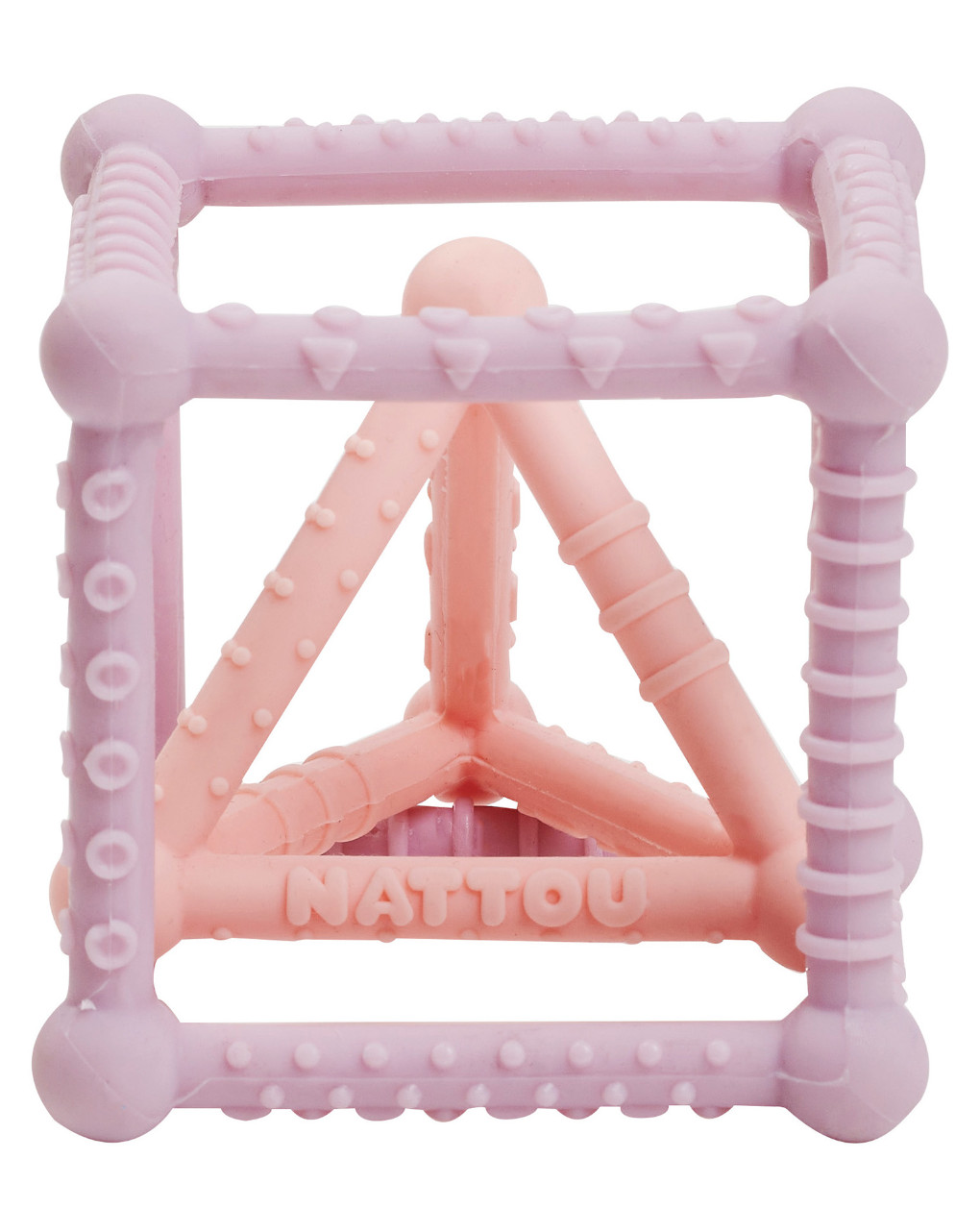 Conjunto de 2 cubos de silicone rosa/lila - nattou - Nattou