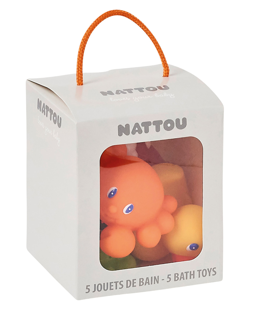 Conjunto de 5 peças de brinquedos de banho (eva) - nattou - Nattou