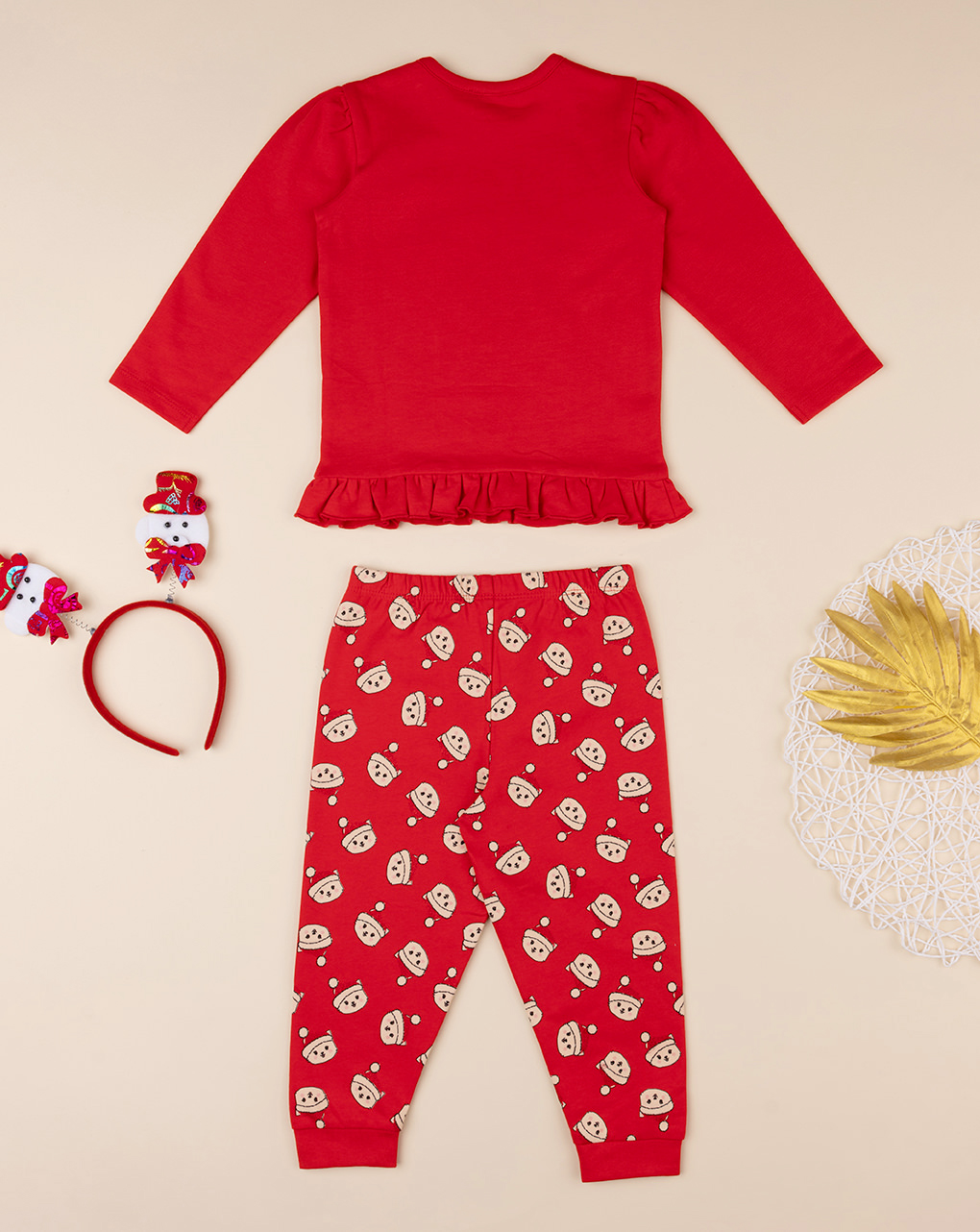 Pijama de natal de duas peças para menina - Prénatal