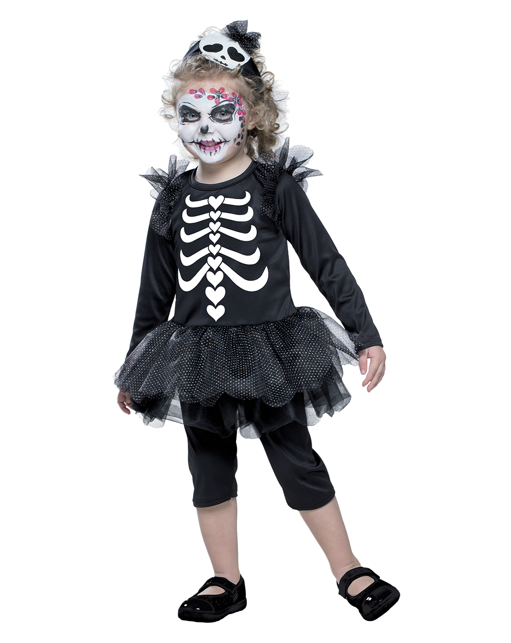 Fato de esqueleto para bebé 2-3 anos - rainha do carnaval - Carnaval Queen