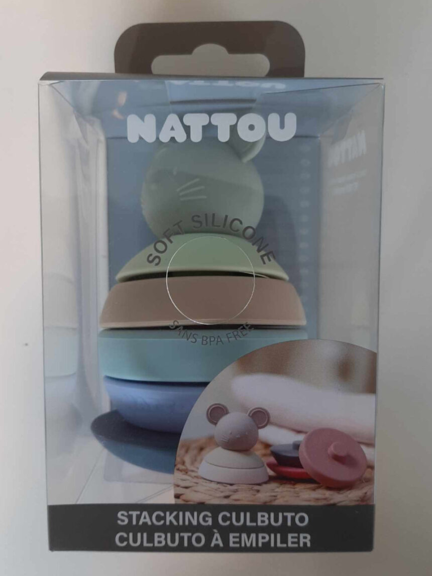 Rato mickey empilhável azul claro - nattou - Nattou