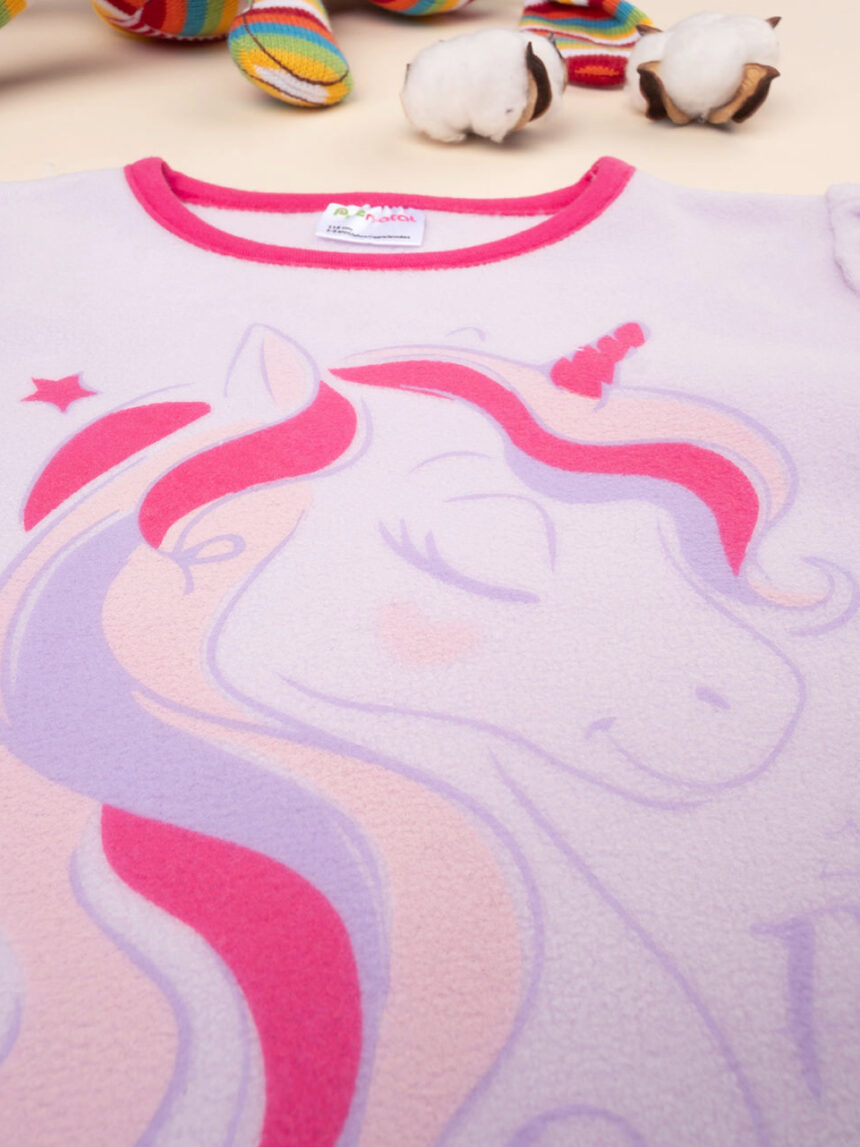 Pijama de lã para rapariga "unicórnio - Prénatal