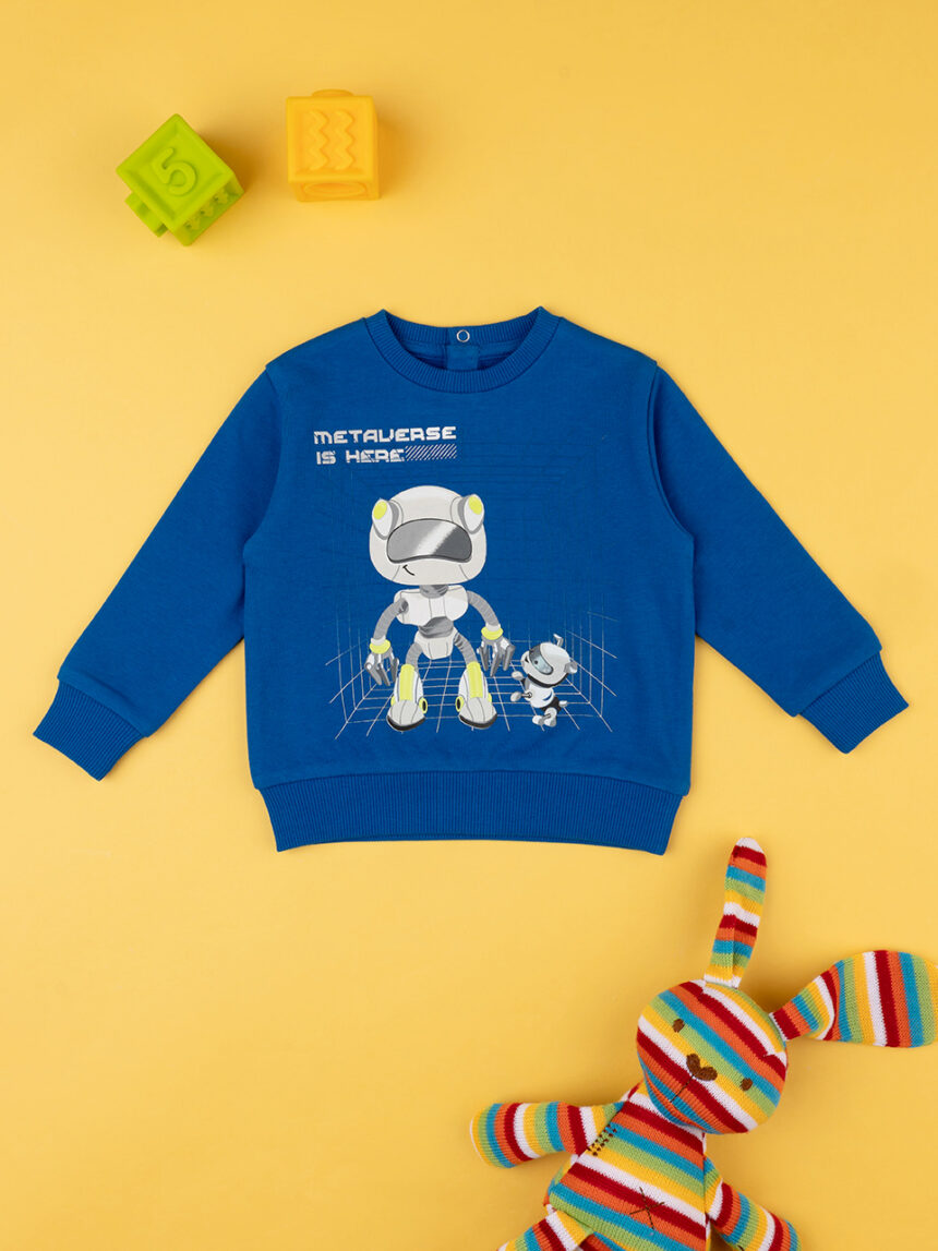 Camisola azul bebé com estampado - Prénatal