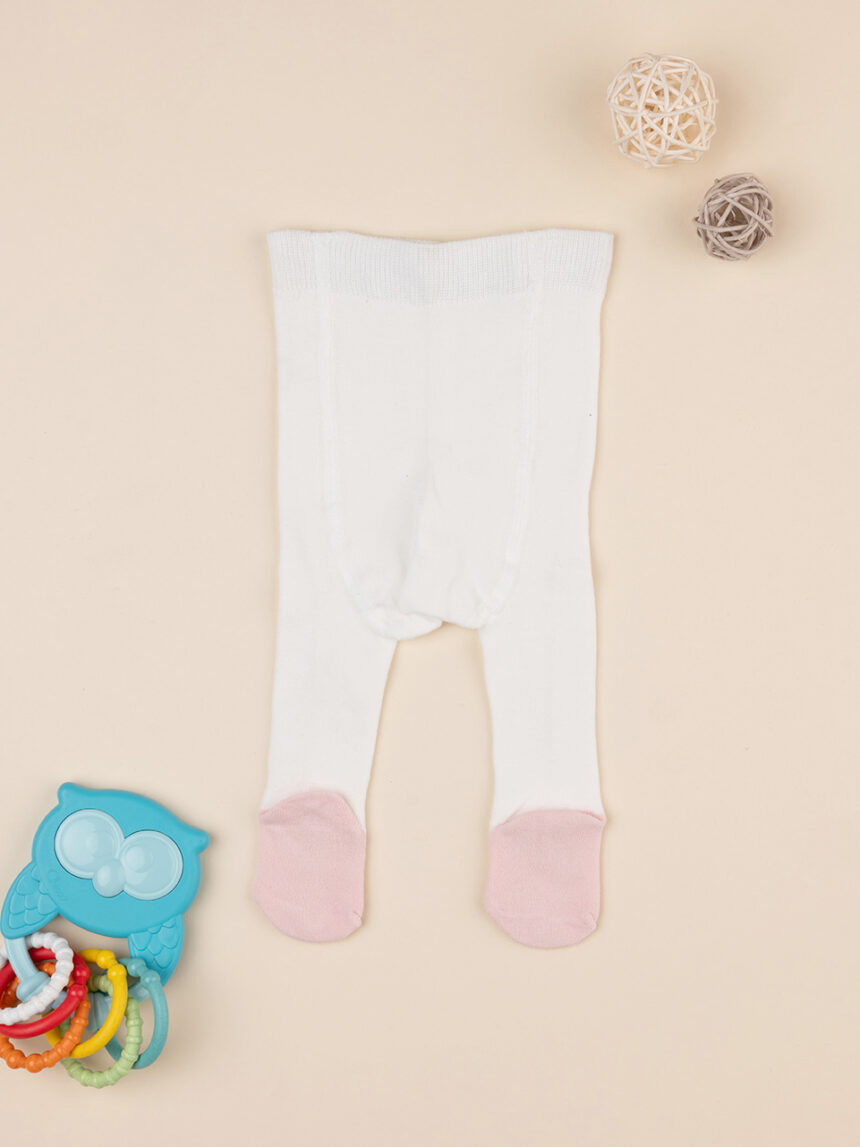 Collants de algodão com laços para menina - Prénatal