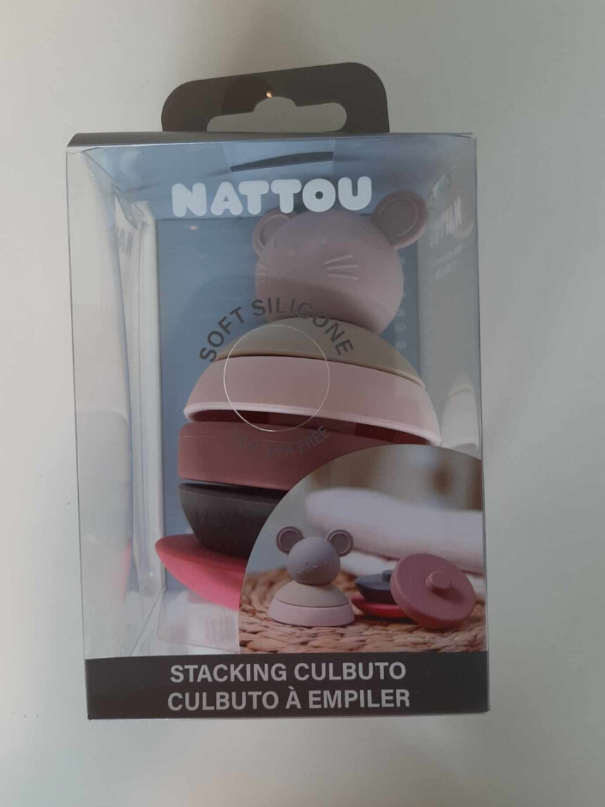 Rato mickey cor-de-rosa empilhável - nattou - Nattou
