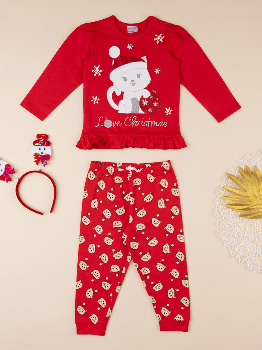 Pijama de natal de duas peças para menina - Prénatal