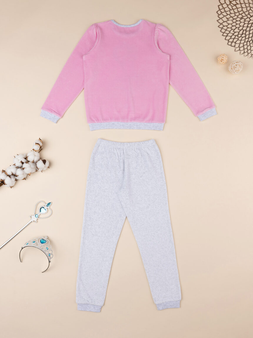 Pijama de duas peças em chenille "princess" para menina - Prénatal