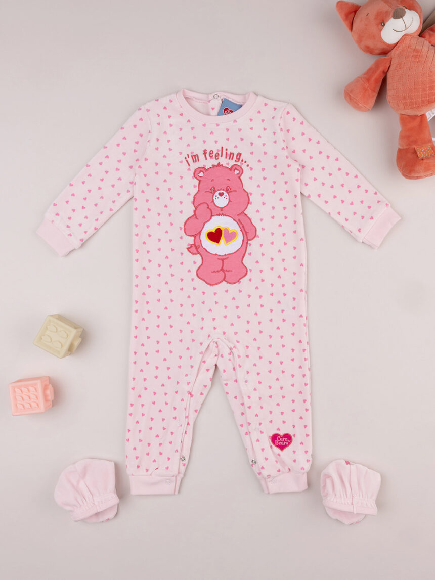 Pijama de chenille "ursinho teddy" para bebé menina - Prénatal