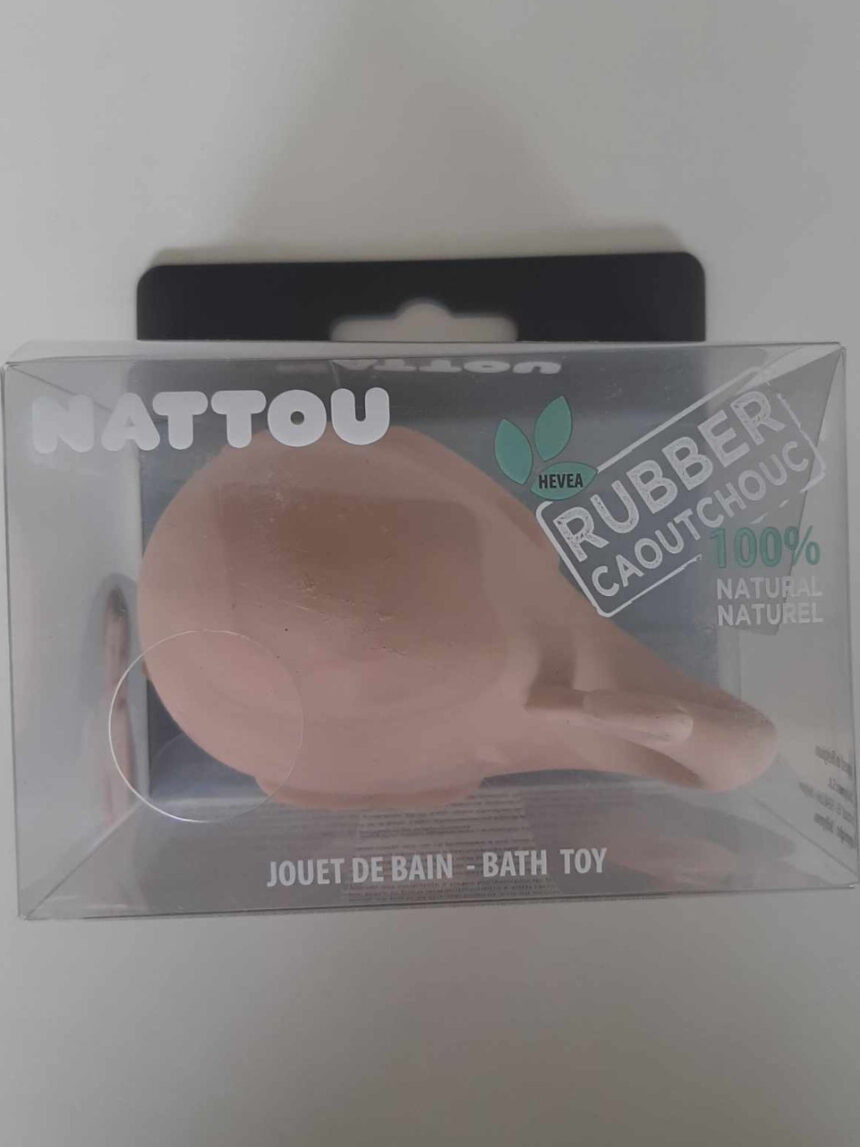 Baleia cor-de-rosa (borracha) - nattou - Nattou