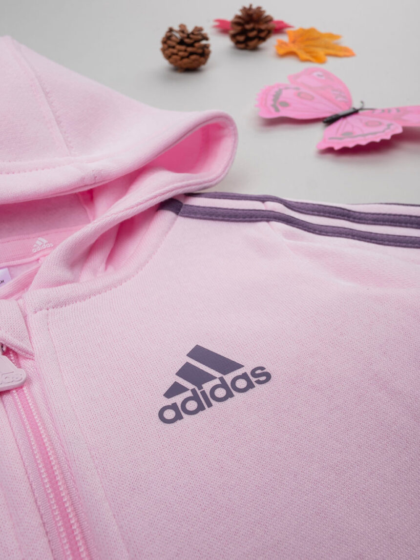 Fato de treino casual da marca adidas para rapariga rosa/roxo - Adidas