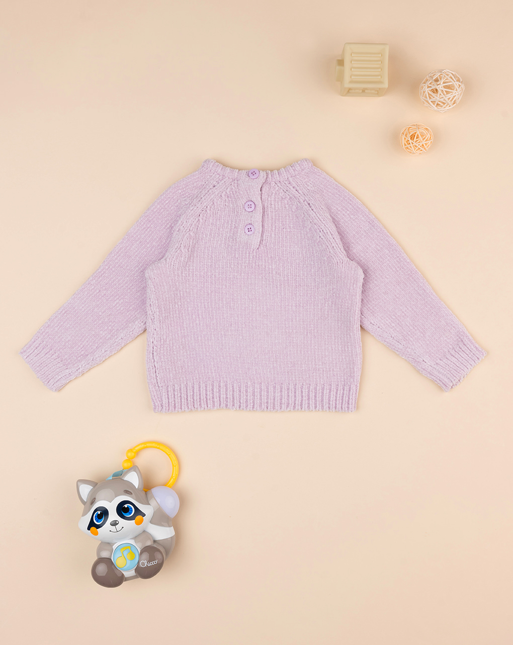 Camisola tricot lilás para rapariga - Prénatal