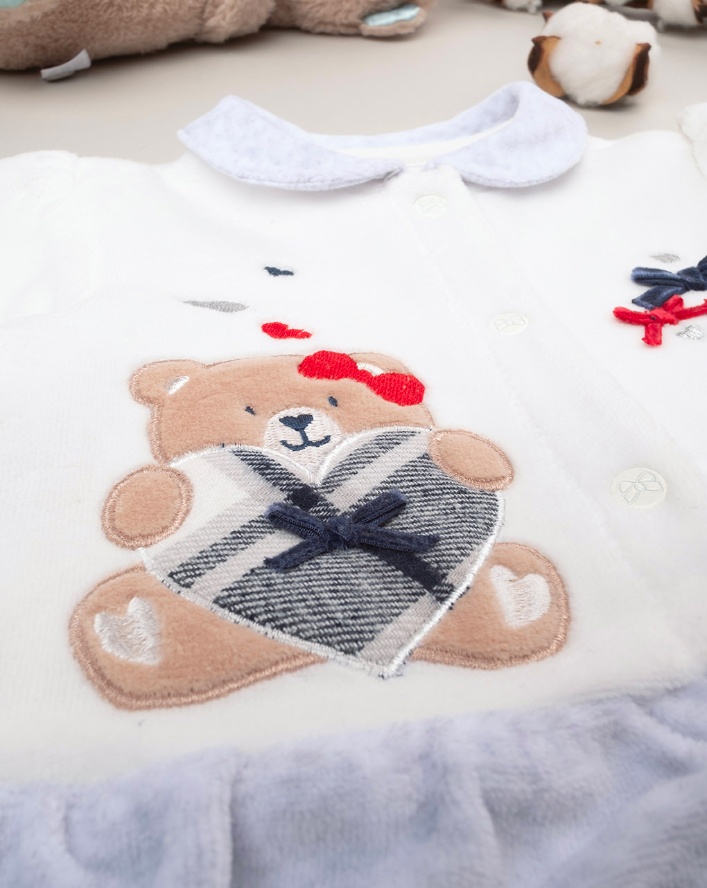 Fato de dormir "party" em chenille para bebé - Prénatal