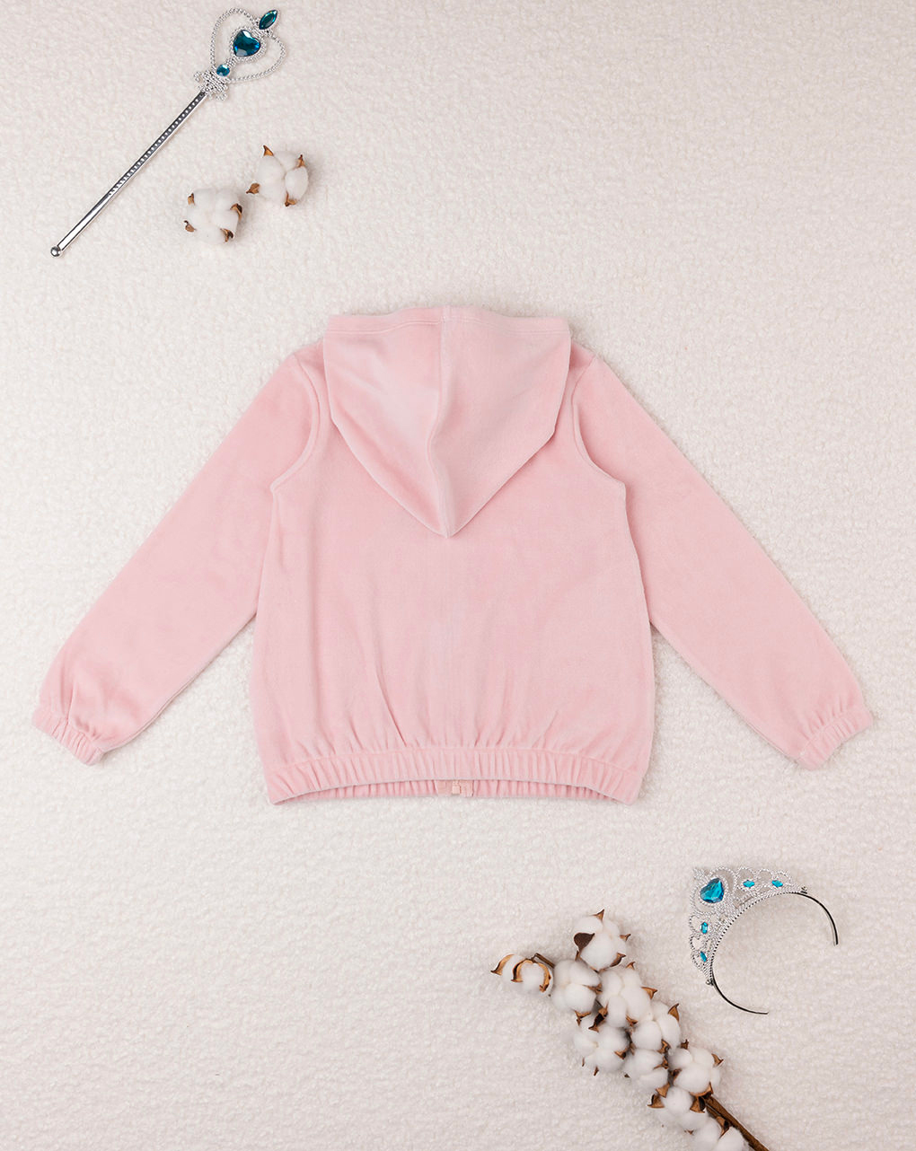 Camisola de chenille rosa para bebé menina - Prénatal