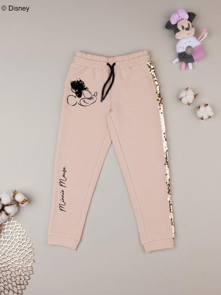 Calças de treino para rapariga minnie cor-de-rosa - Prénatal