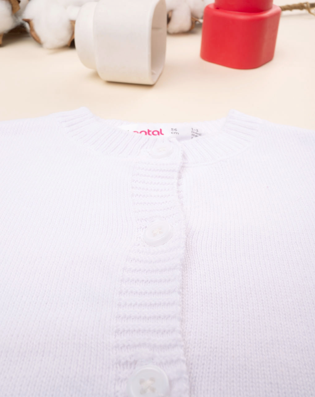 Casaco de tricot branco - Prénatal