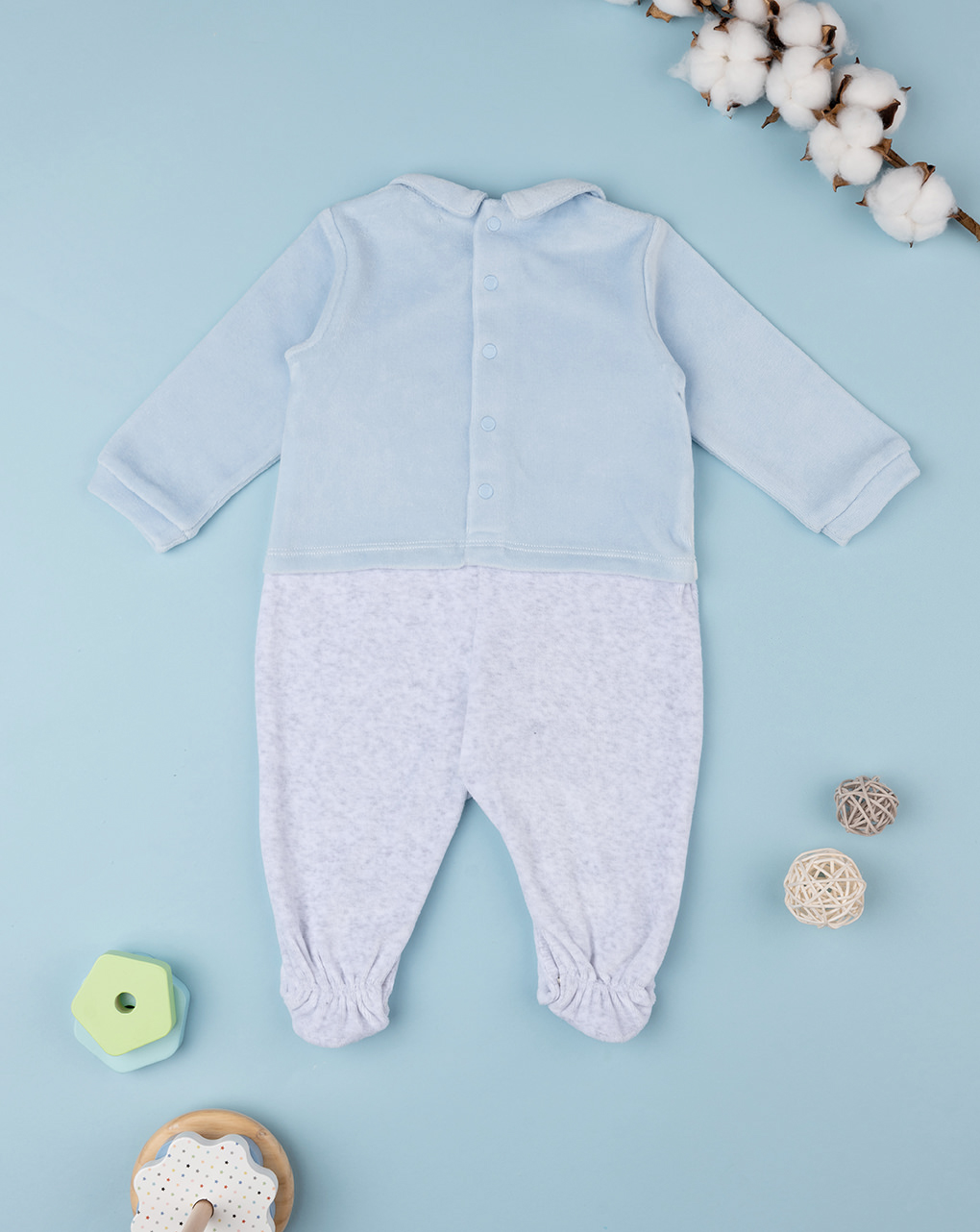 Fato de dormir azul bebé - Prénatal