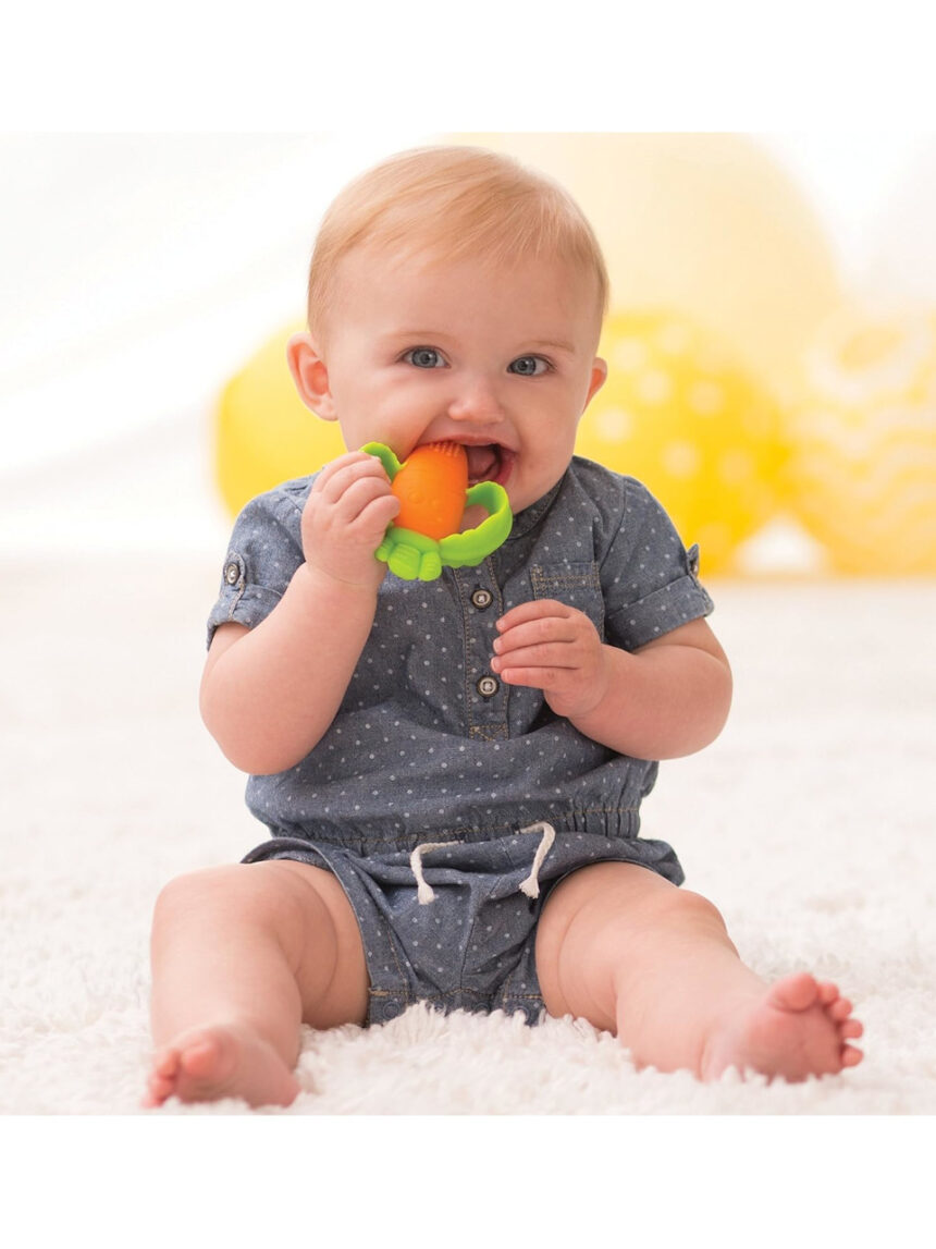 Anel de dentição em forma de cenoura 0+ m - infantino - Infantino