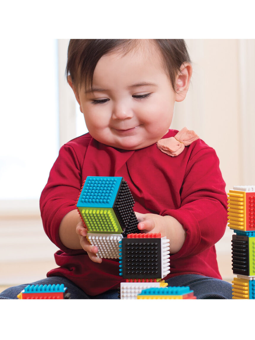 Blocos sensoriais press&stay 6+ m - infantino - Infantino