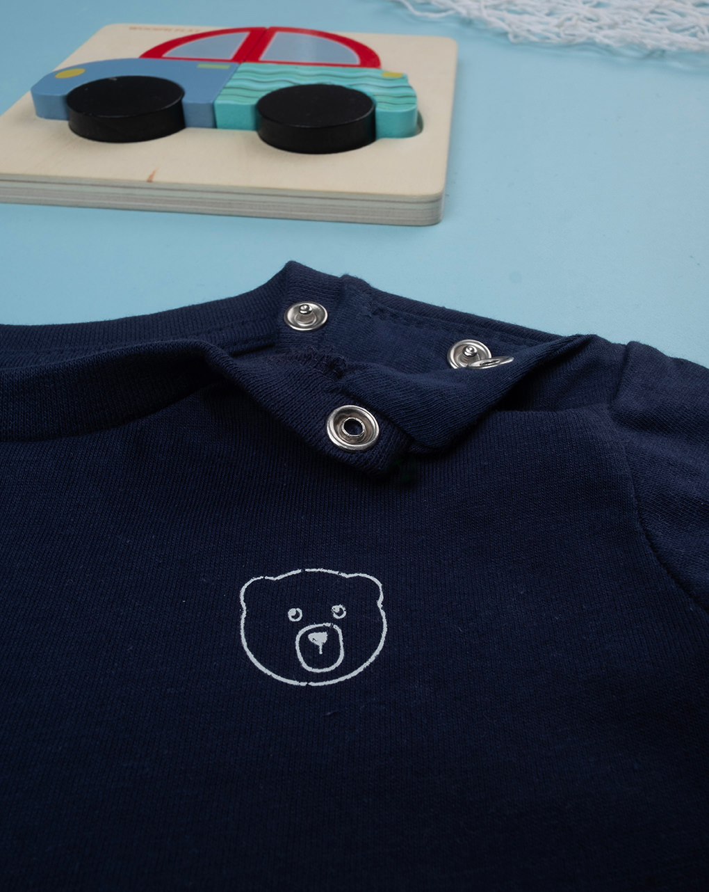 T-shirt de manga comprida azul bebé - Prénatal