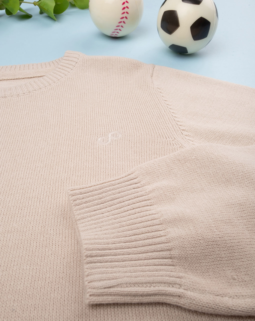Camisola de tricot castanha bebé - Prénatal